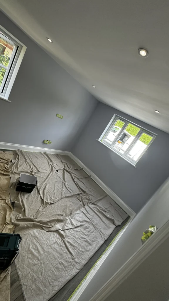aftershot of westgates maintenance explaining how to paint a room , image is of a house in essex