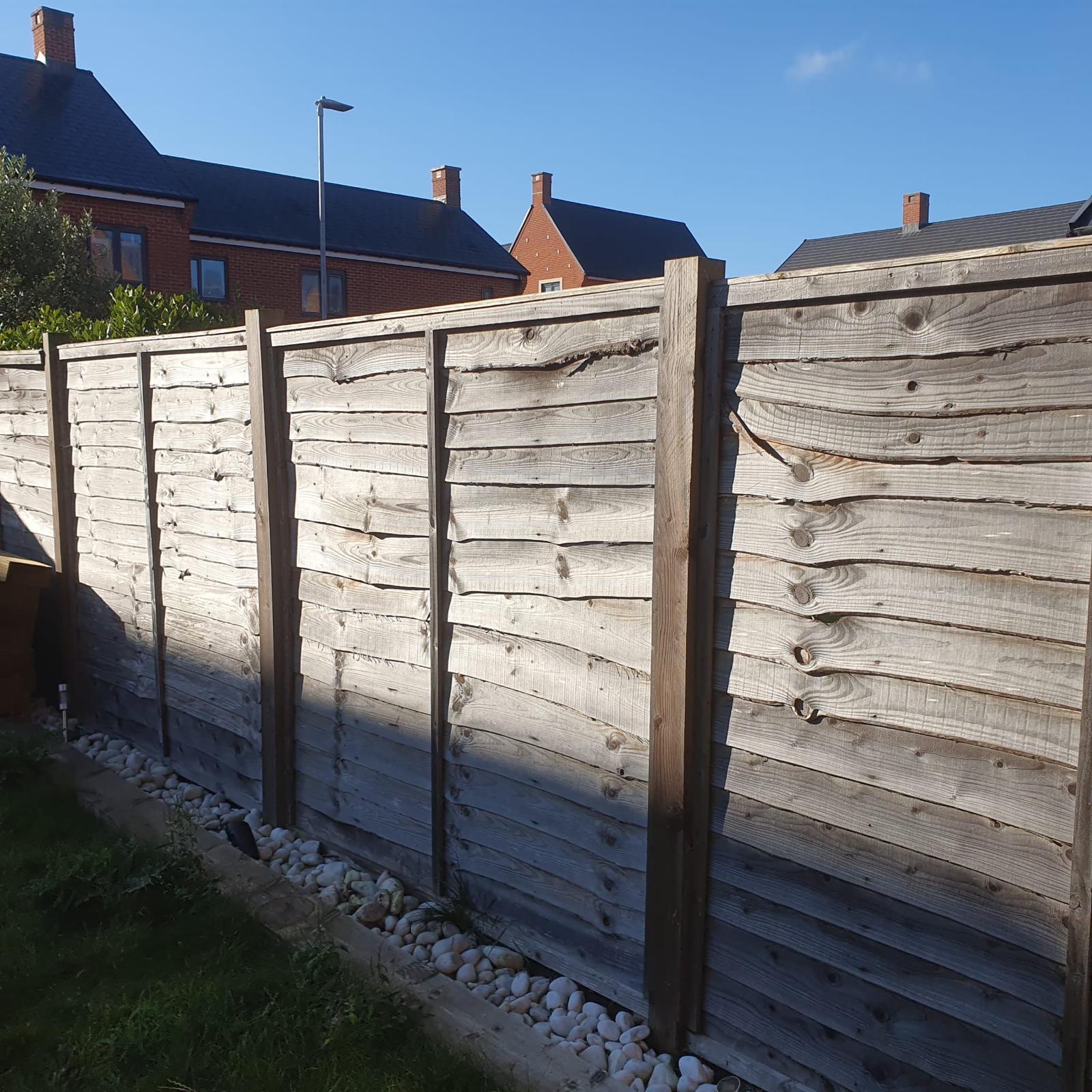 picture of a painted fence in essex