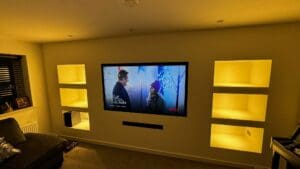 after shot of Colchester feature wall